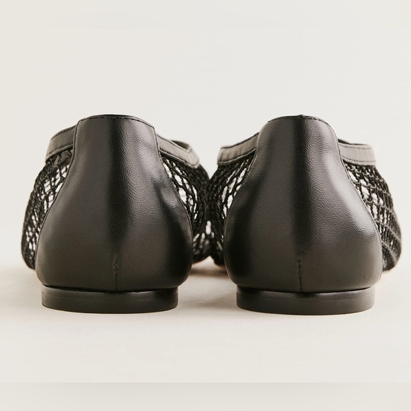 The Reformation Britt Ballet Flat in black - Picture 2 of 11